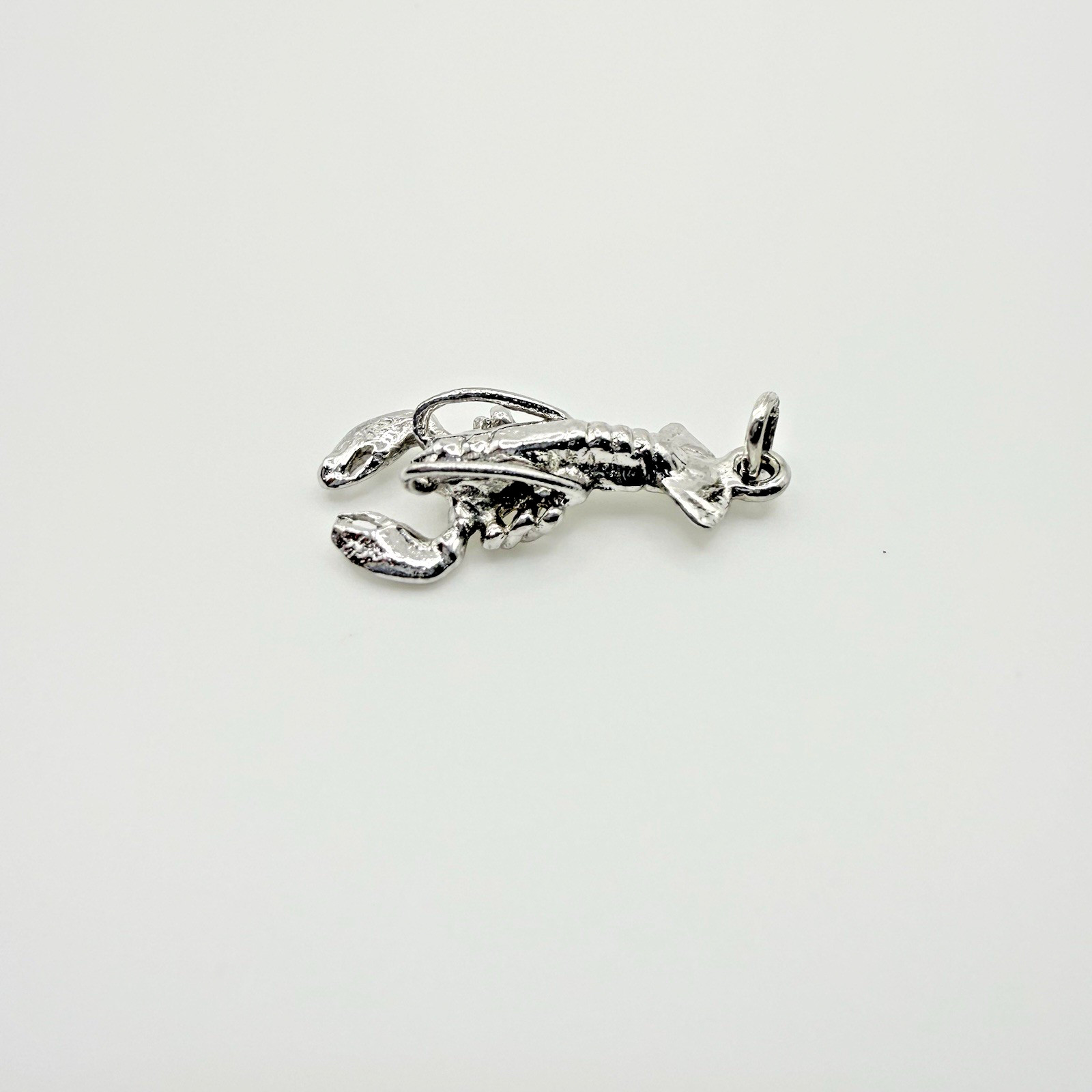 Vintage Sterling Silver Lobster Dangle Charm Sea Creatures Jewelry Accessory