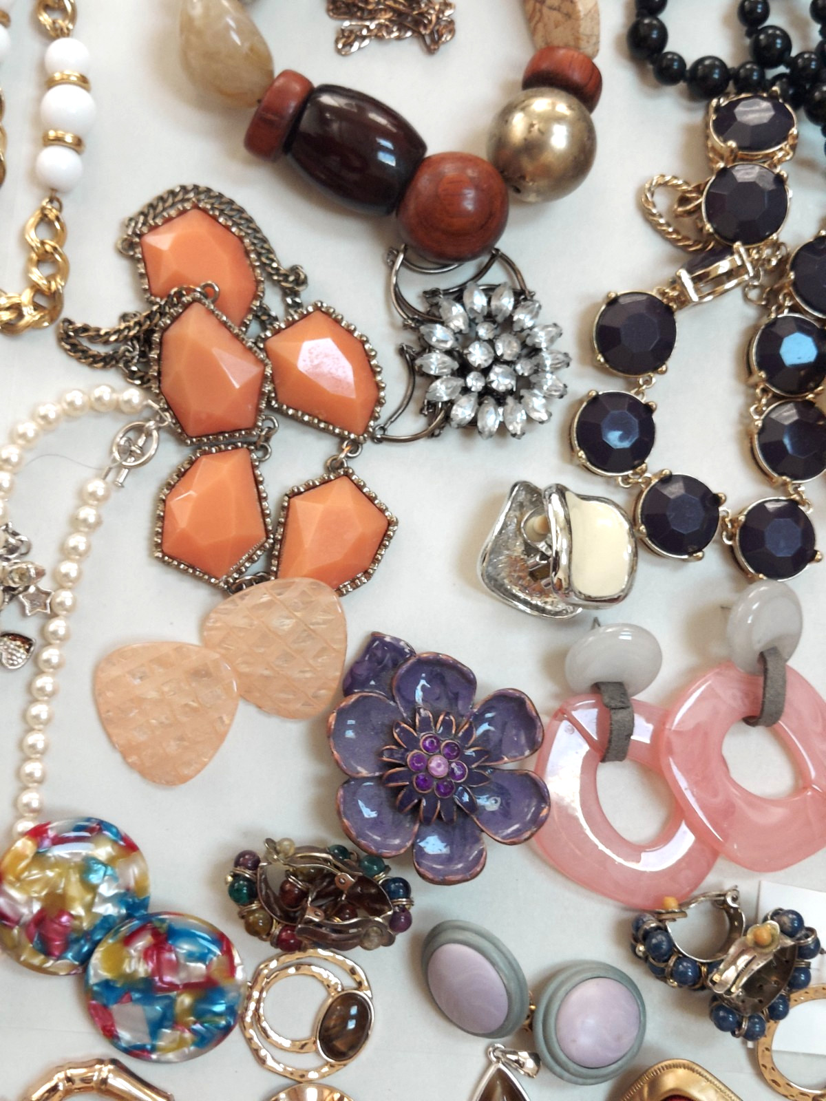 Huge 14 Pound Lot Of Vintage To Now Costume Jewelry Lot ALL WEARABLE
