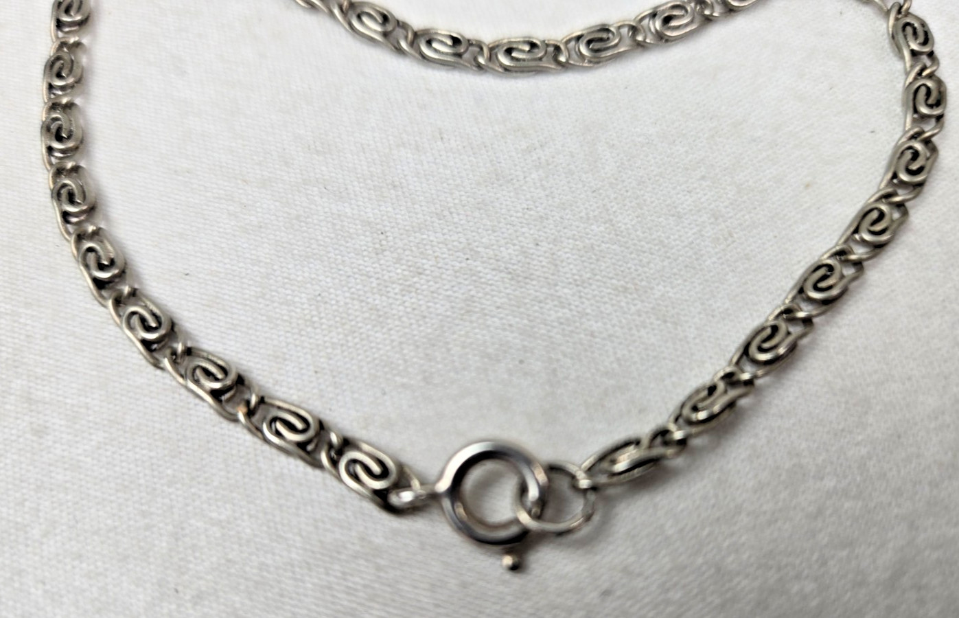 Silvertone Crescent Moon & Star Pendant Necklace Excellent Condition