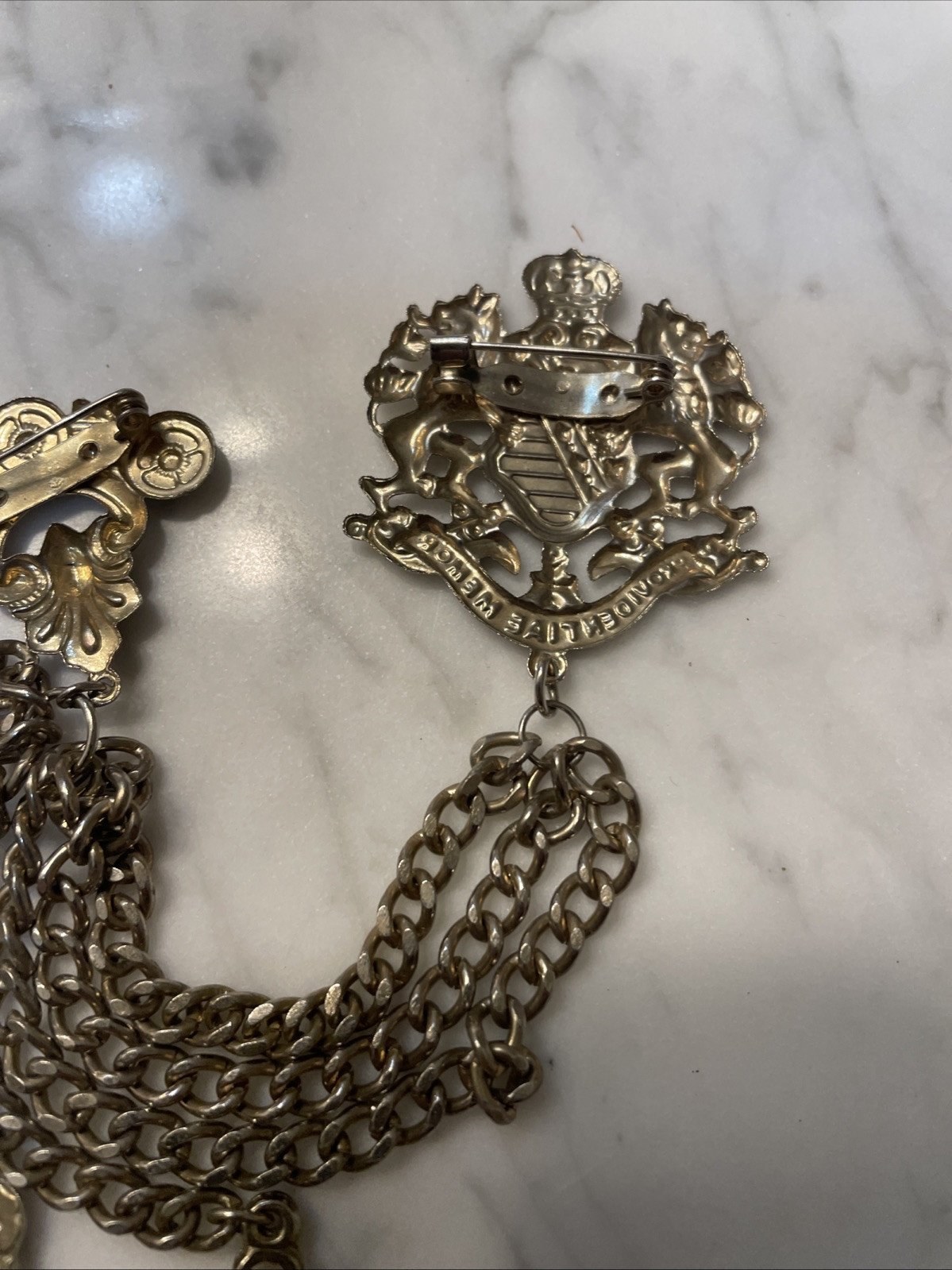 Vintage UK Crest Pin