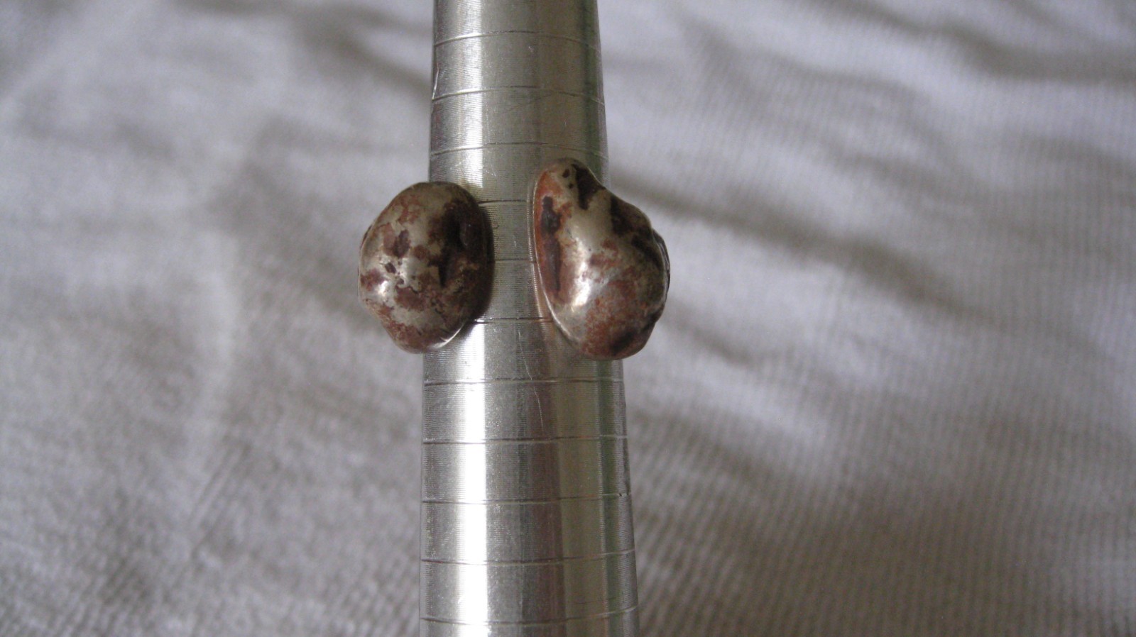 Vintage Unkown Metal Artist Hand Made MODERNIST Ring Size 8