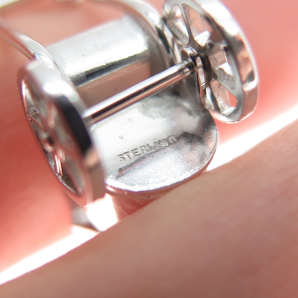 925 Sterling Silver Antique Art Deco Beach Cart Minimalist 3D Charm Pendant