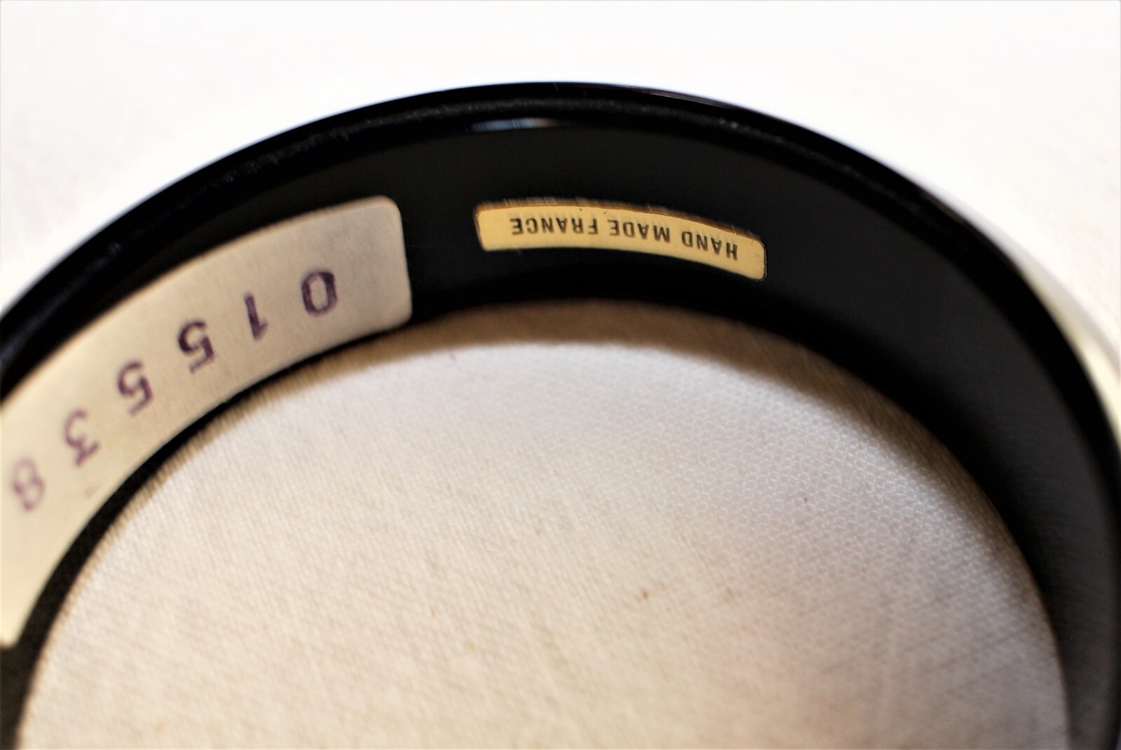 Vintage 60/70s Lot 6 New Art Deco Curved Acetate Bangles Handmade in France