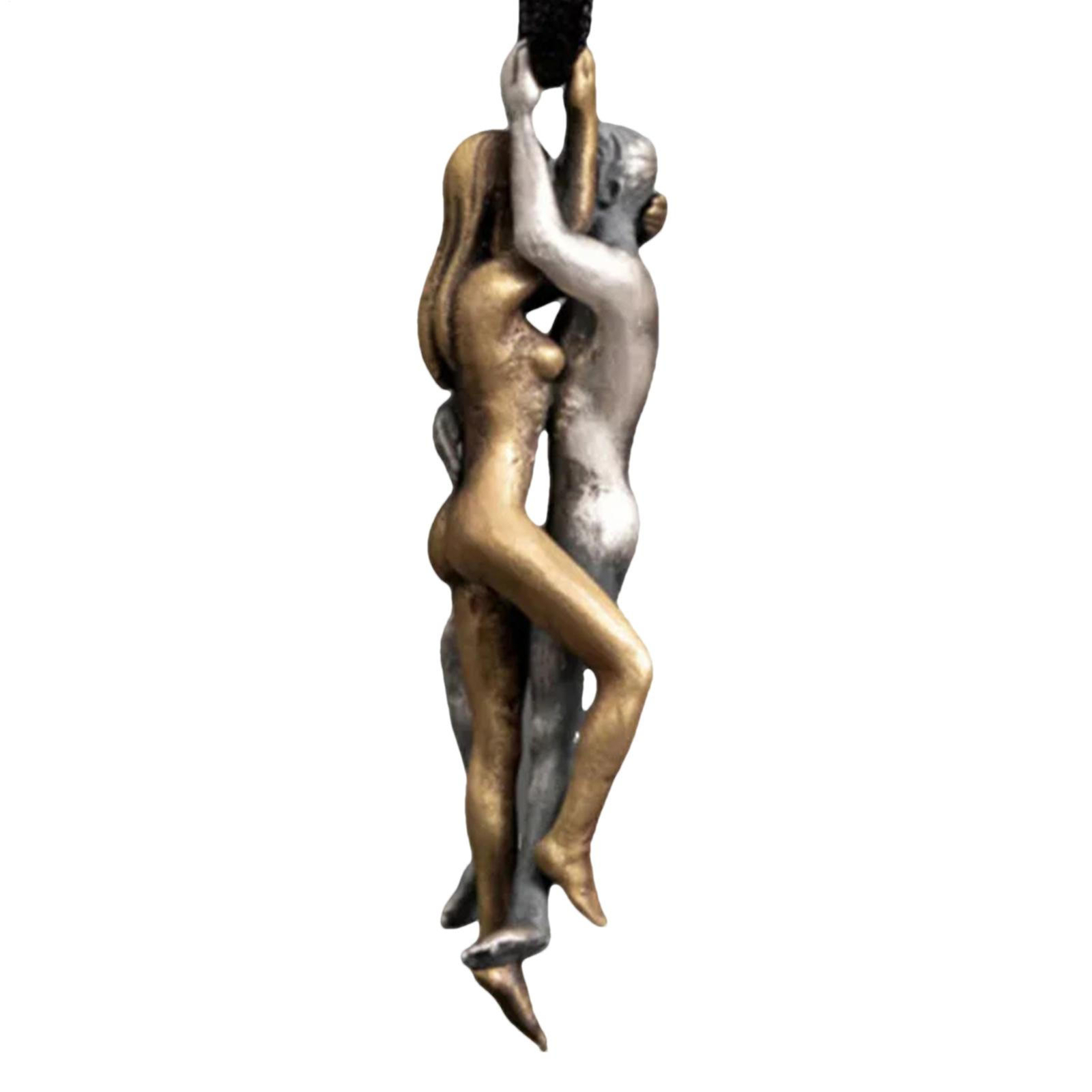 Lovers Couple Hug Pendant Necklace Romantic Love Charm Jewelry Gift for Her Him