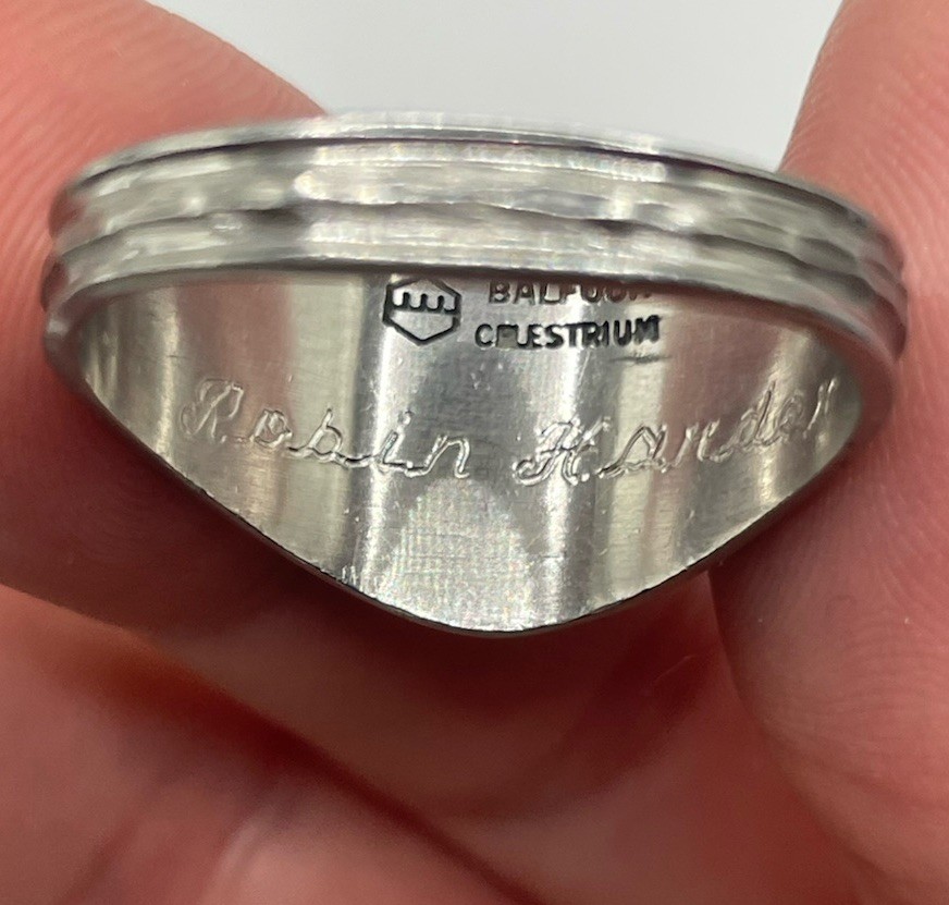 Balfour Celestrium 1984 Oak Harbor HS Class Ring Iridescent Stone Sz 9.5 Women’s