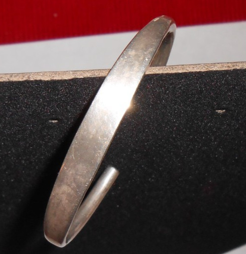 STERLING CUFF BRACELET – PLAIN – MARKED LUR – MEXICO 925 – UNKNOWN MARK 19.30g