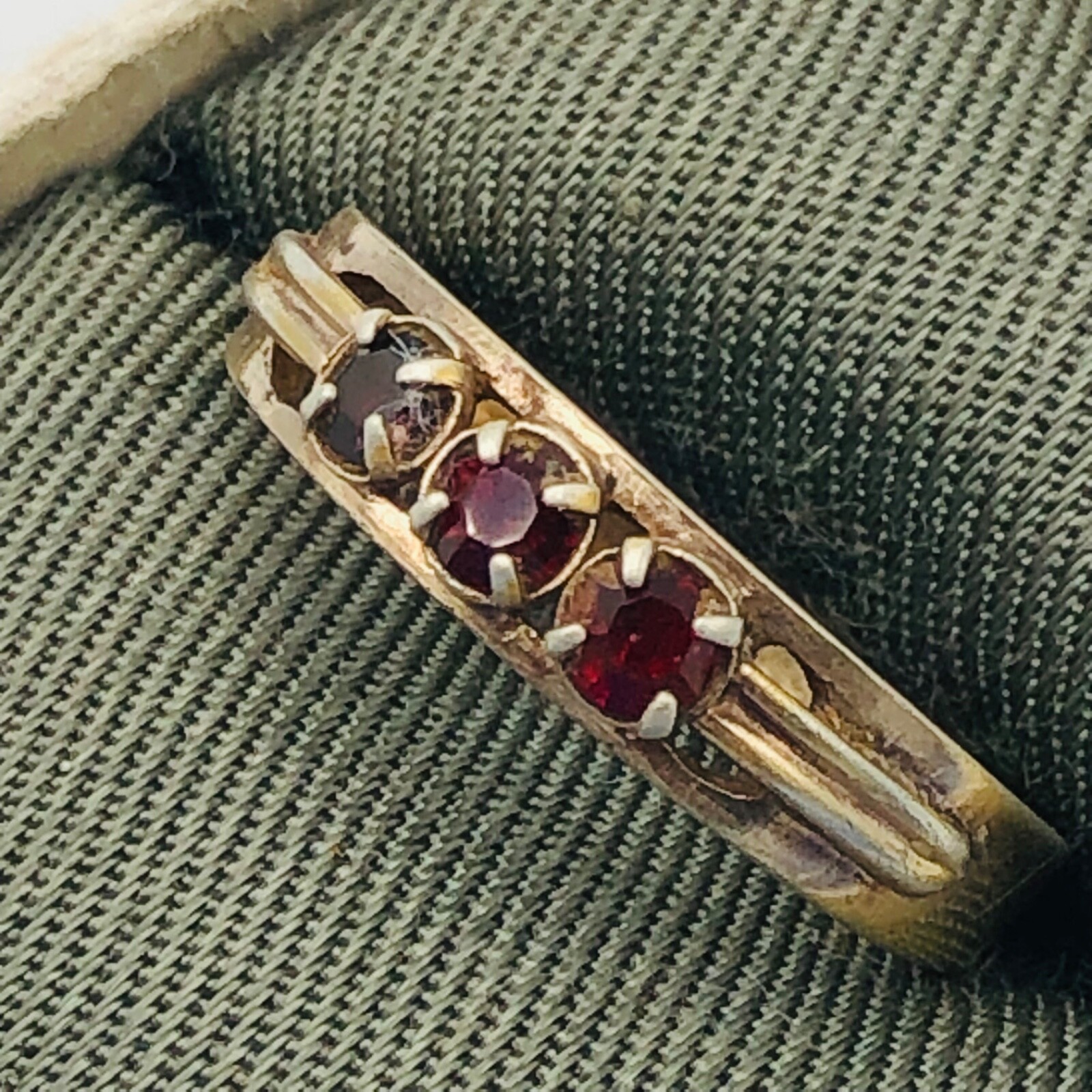 Vintage Soviet Gilding Ring Silver 875 Women’s Jewelry