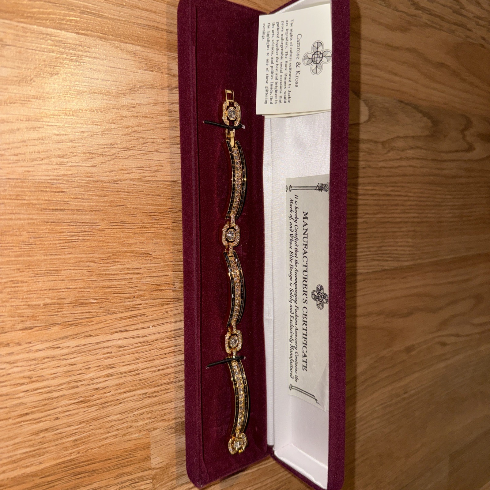 Camrose & Kross Jaqueline Kennedy Crystal Baguette Bracelet
