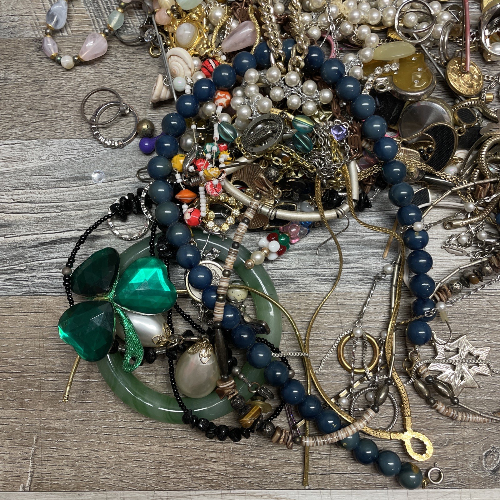 1lb 13 oz True Junk Drawer Costume Jewelry Lot