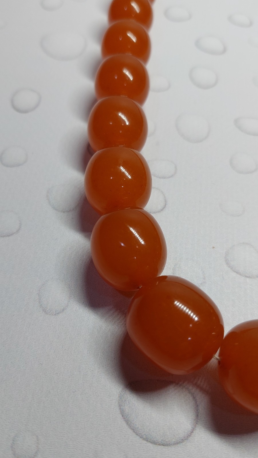 Vintage original Baltic amber beads, made in the USSR, honey color, 127 g