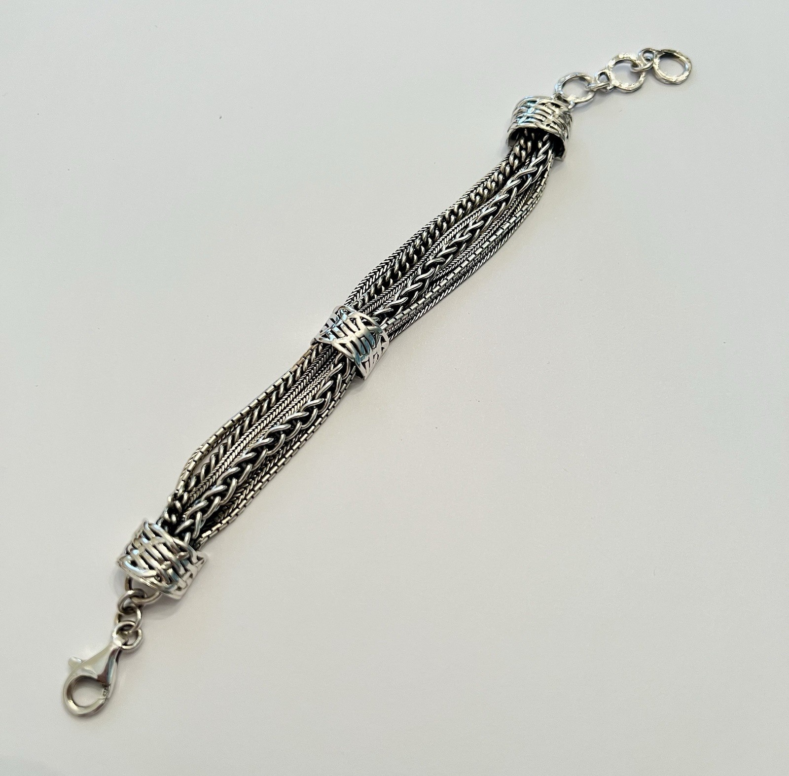 Vintage Silpada- “Talk Of The Town” Multi-strand Bracelet, (B1702) .925
