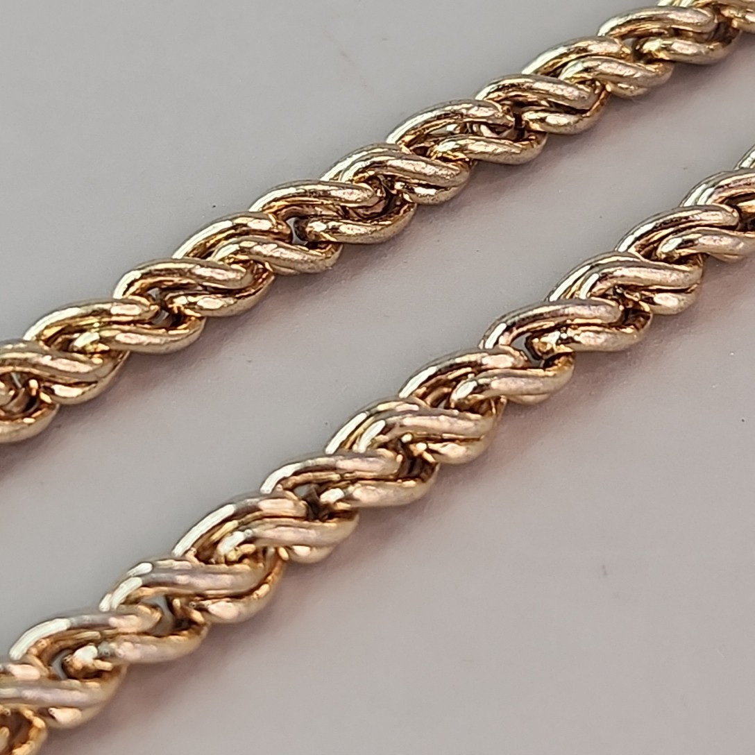 Vintage Christian Dior Rope Chain Necklace 4mm SHORT 15″