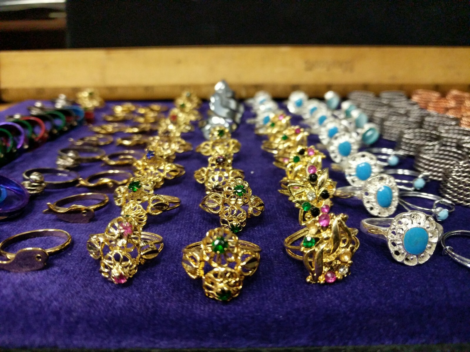 12X Dozen, 1 Gross,144 Pieces Metal Fashion Ring Vintage Costume Fashion Jewelry
