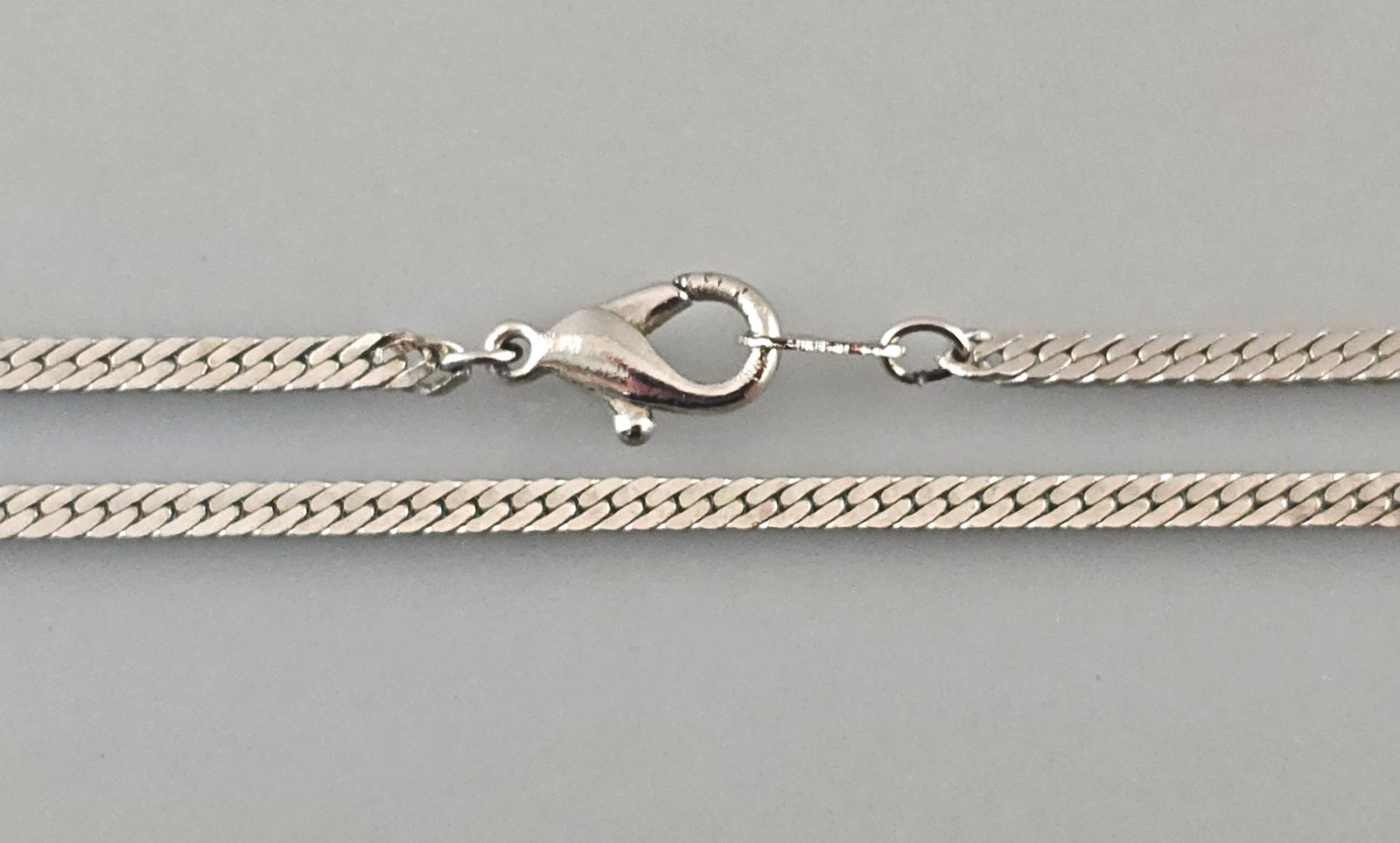 Vintage Retro 1935-1950 Citrine Pendant Necklace Chain, Silver, 56 cm, Carabiner