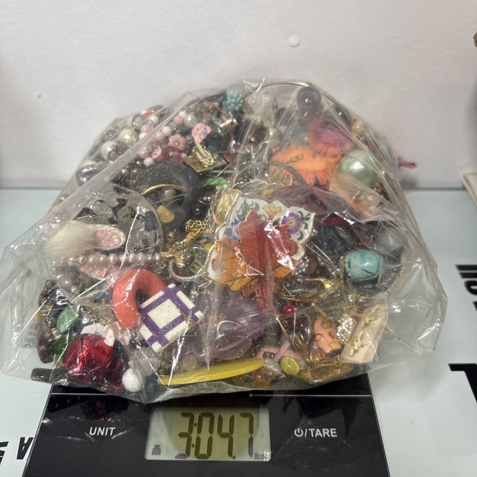 3+ lbs VTG to NOW CRAFT JUNK SCRAP BROKEN Jewelry Lot Harvest Repurpose Salvage