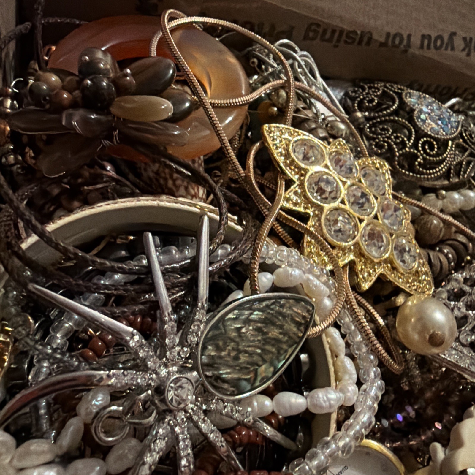 Vintage to Now Jewelry Lot, All Wearable Untested. No Broken. Box A9