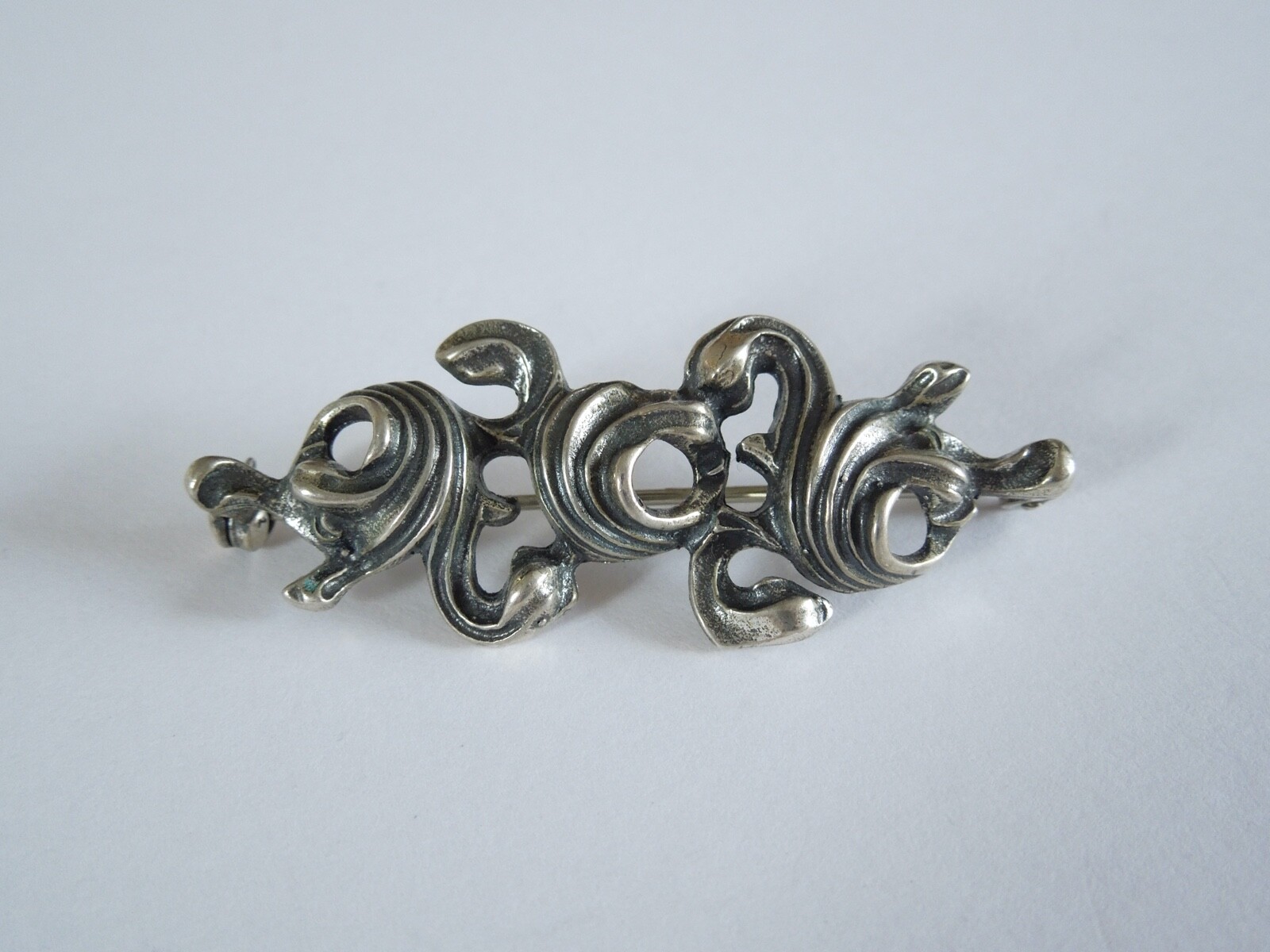 835 Silver BAS Blachian Brooch 7.2 g / 4.8 x 1.8 cm