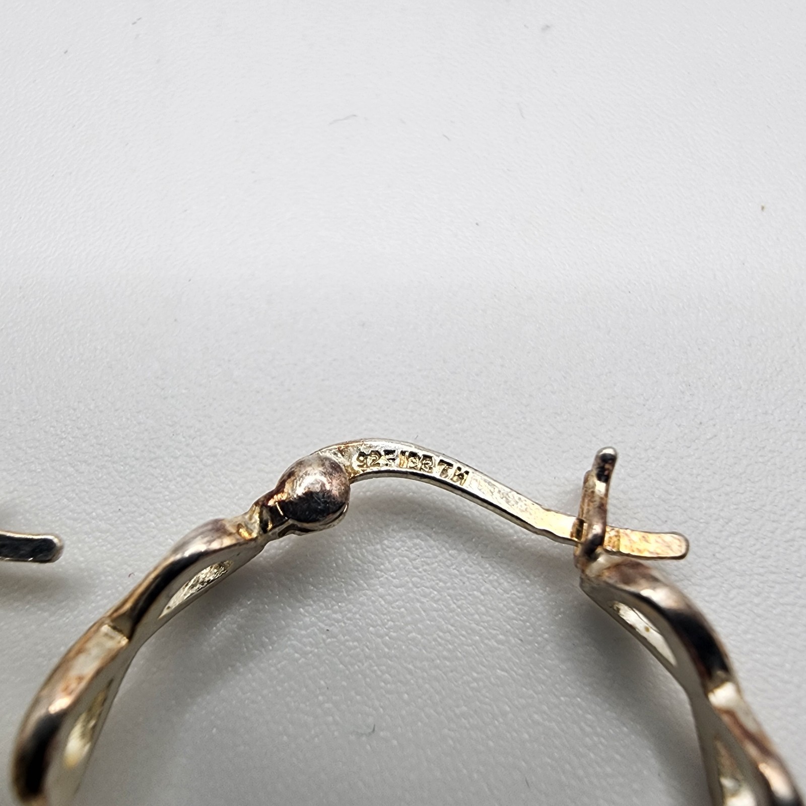 Vintage Infinity Pattern Earrings Sterling Silver 925 Stamped Women’s Jewelry