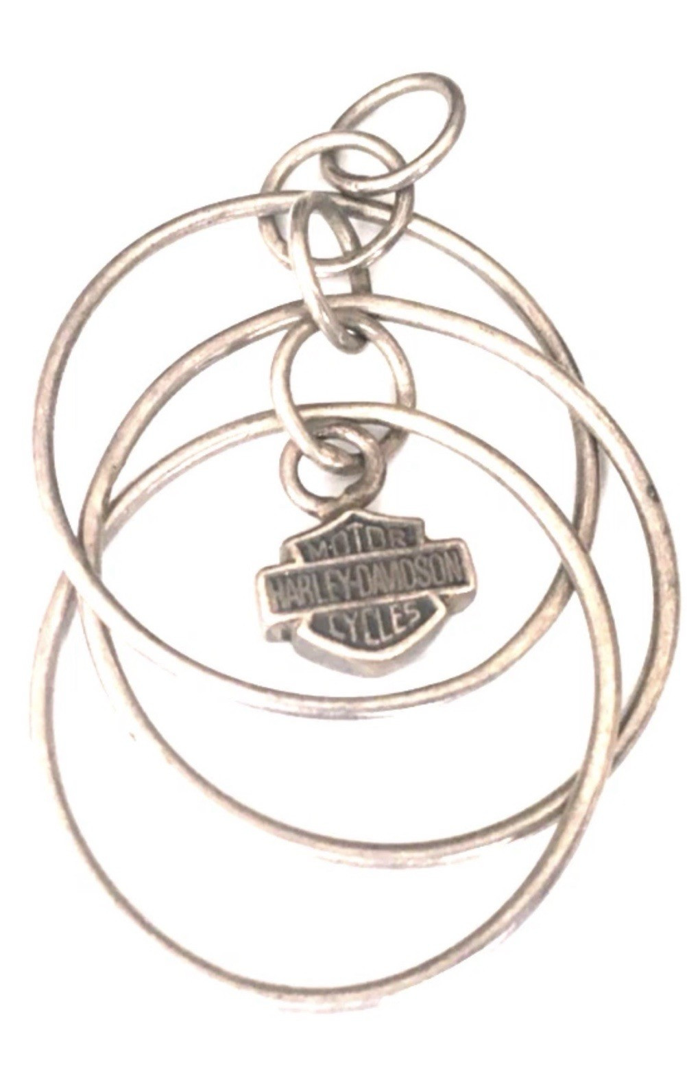 Harley-Davidson Bar And Shield• Pendant Or Charm • Spiral Wire Bracelet•