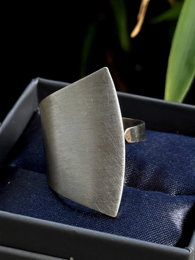 vintage artisan ring sterling silver 925