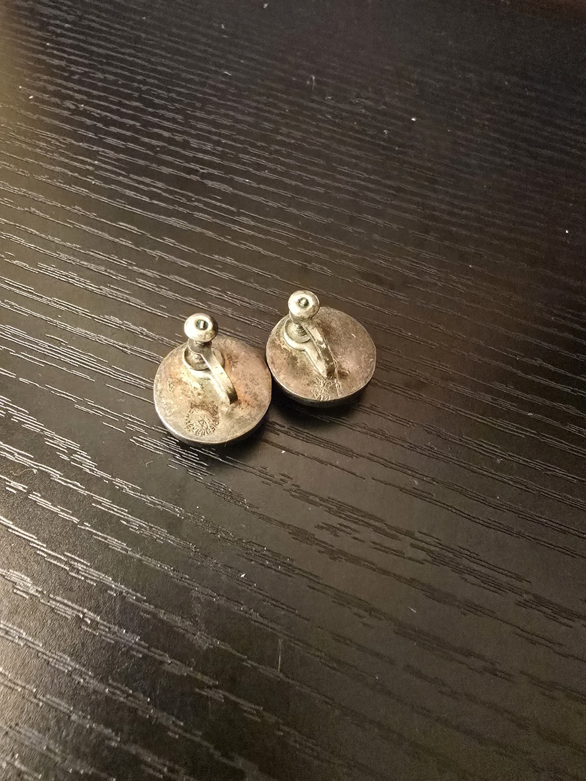 Women’s Vintage Screwback Earrings .925 Unknown Designer Signed