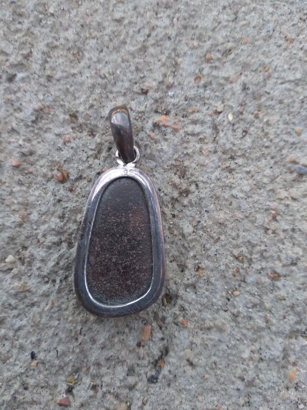 Australian? Boulder Opal Pendant Vintage Sterling Silver 925