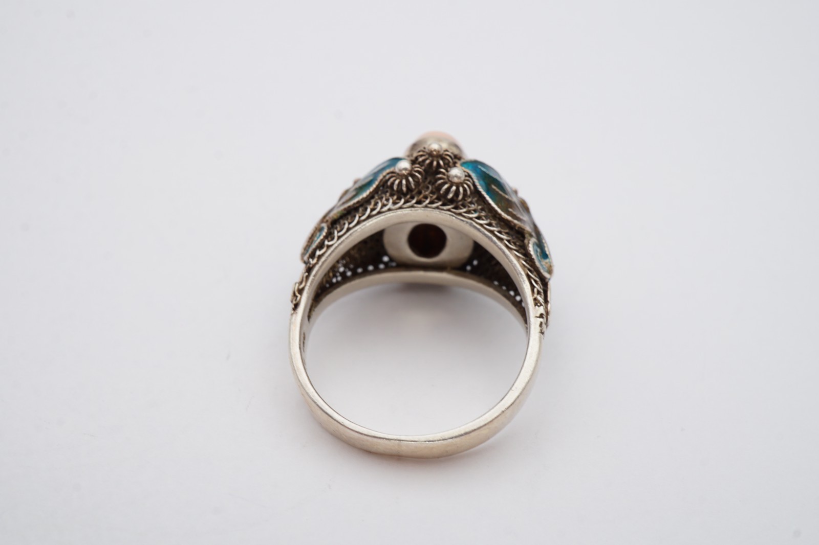 Vintage Sterling Silver 925 Larimar Ring Size 8.25