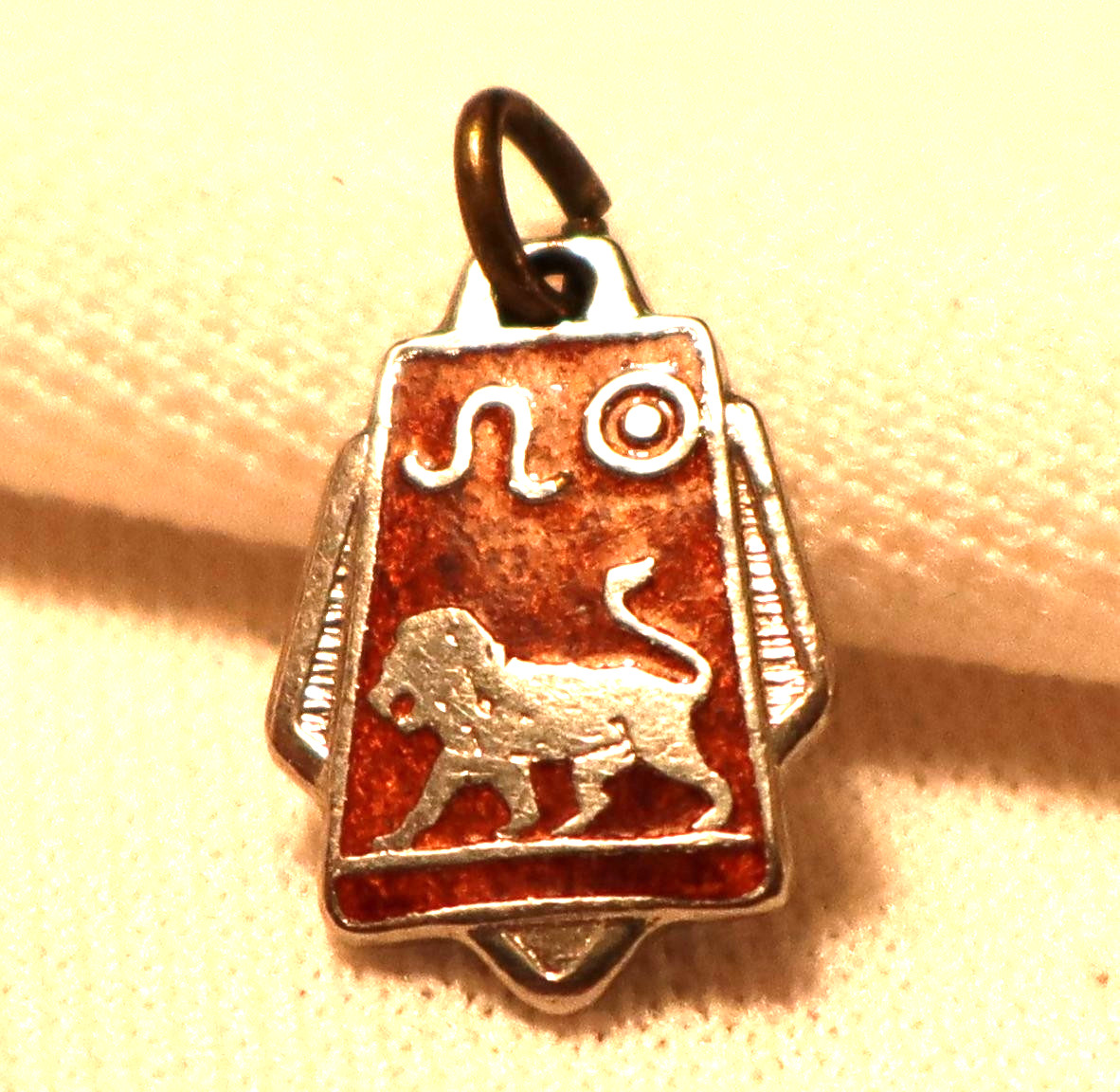 Leo Lion Charm Vintage Zodiac Sign Astrology Made in France