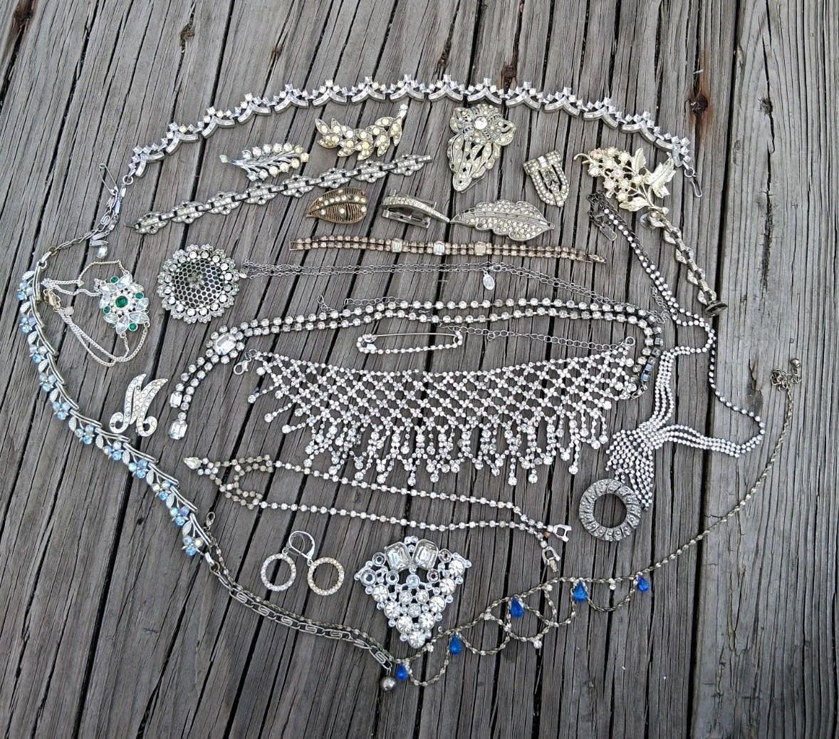 Old Broken Jewelry Lot Necklace Bracelet Repair Reuse Craft Junk Jewelry 25p