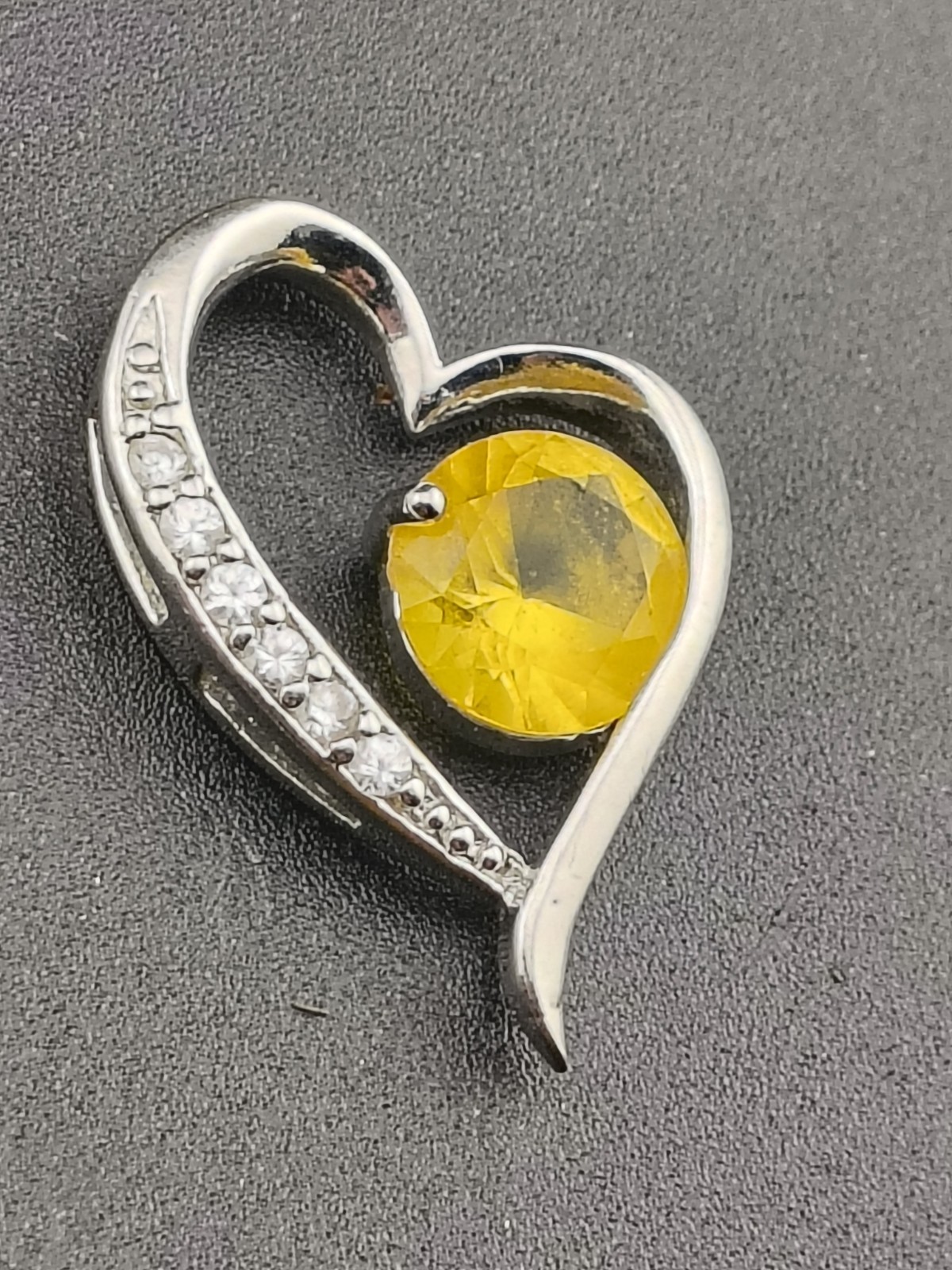 Sterling Silver 925 Pendant Lot 7pc 18g Multi Stone CZ Pearl Peacock Heart