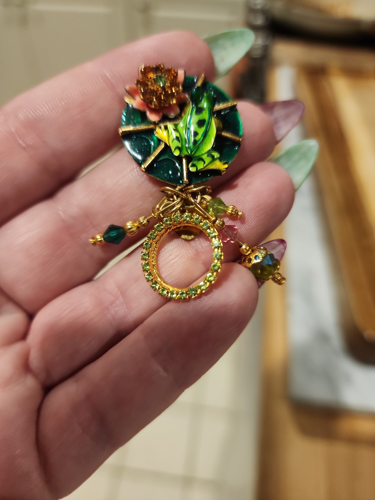 Lunch At The Ritz Frog Legs Earrings