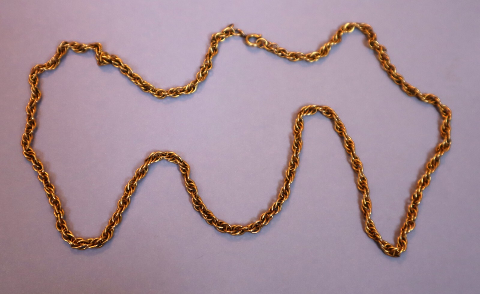 Vintage 1/20th 12k Gold Filled Chain Triple Link 25in Long 15.8g 4mm wide