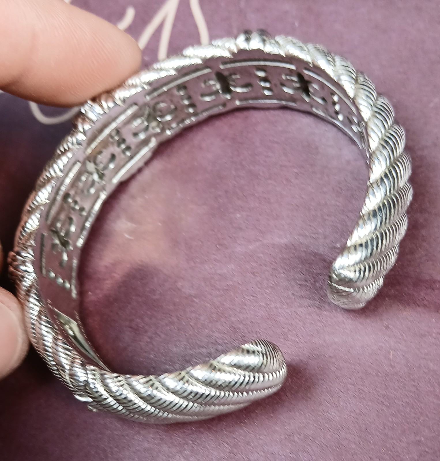 Judith Ripka 925 Sterling & CZ Designer Cuff Bracelet 69.5grams