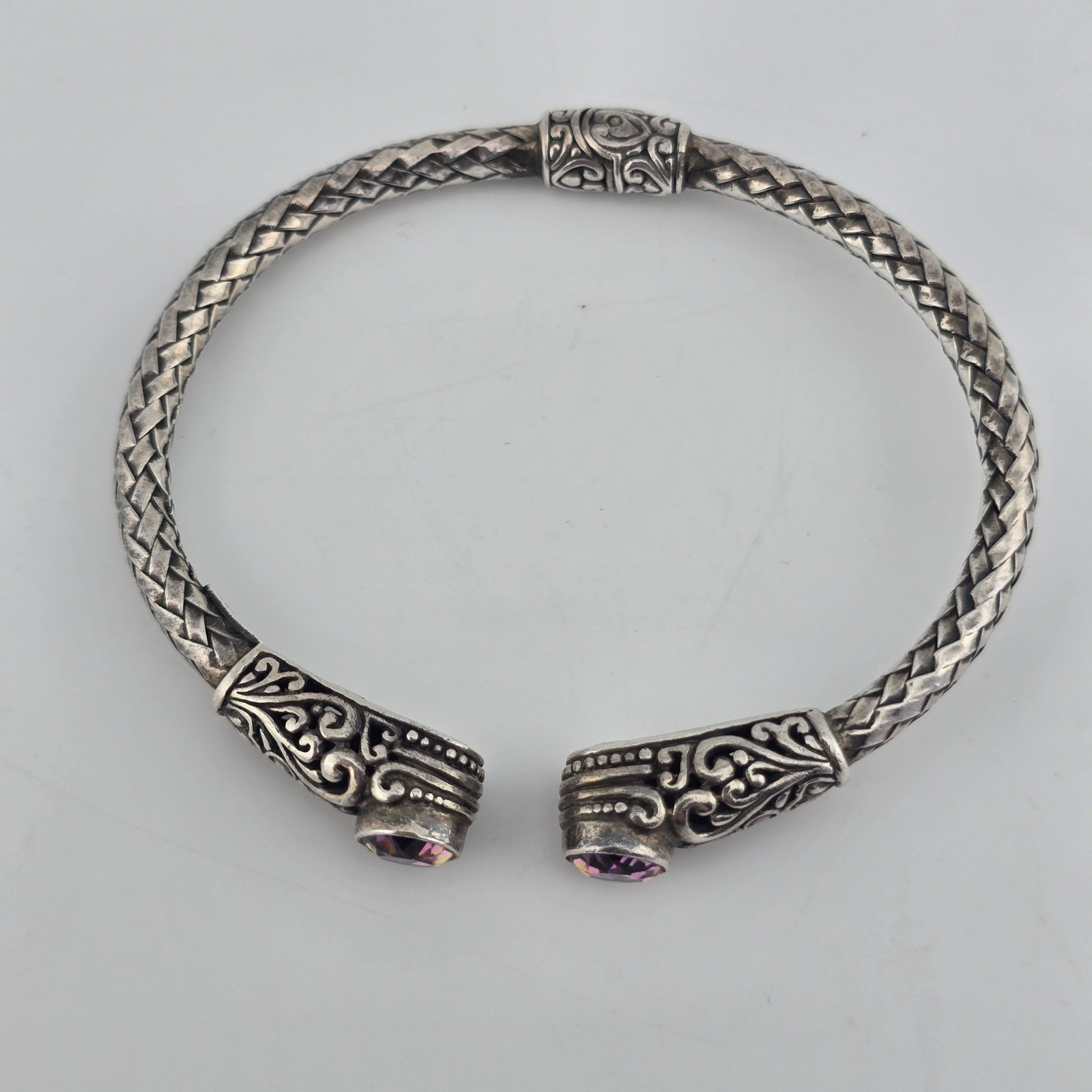 Sterling Silver ATI (Annika Witt?) Mystic Quartz Bracelet 6.75