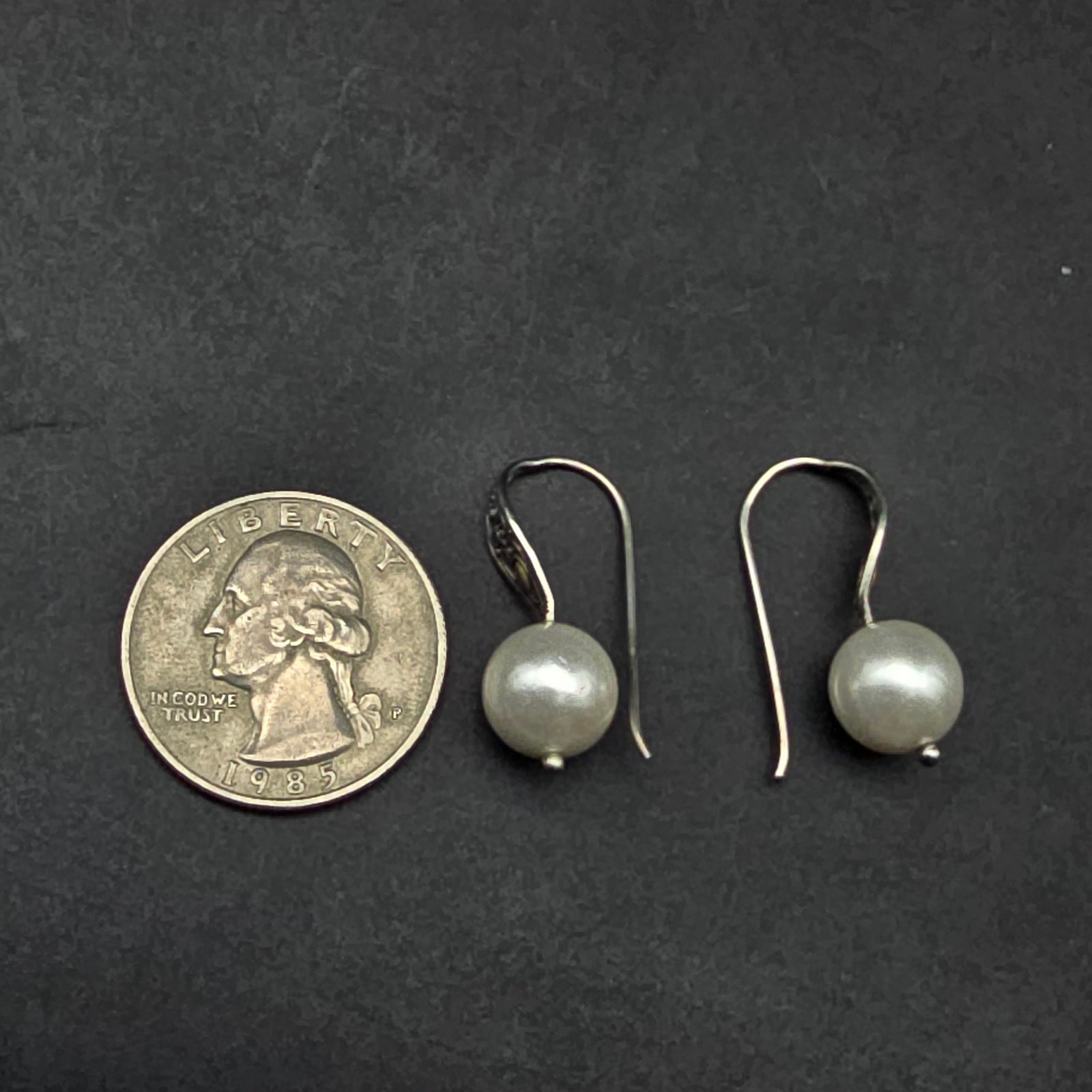 Robert Manse Sterling Silver Pearl Earrings with 18K Gold Accents
