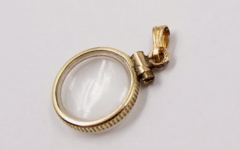0.7g Vtg Gold Filled Bezel 12k 1/20 g.f Gold Nugget Pendant Coin Edge