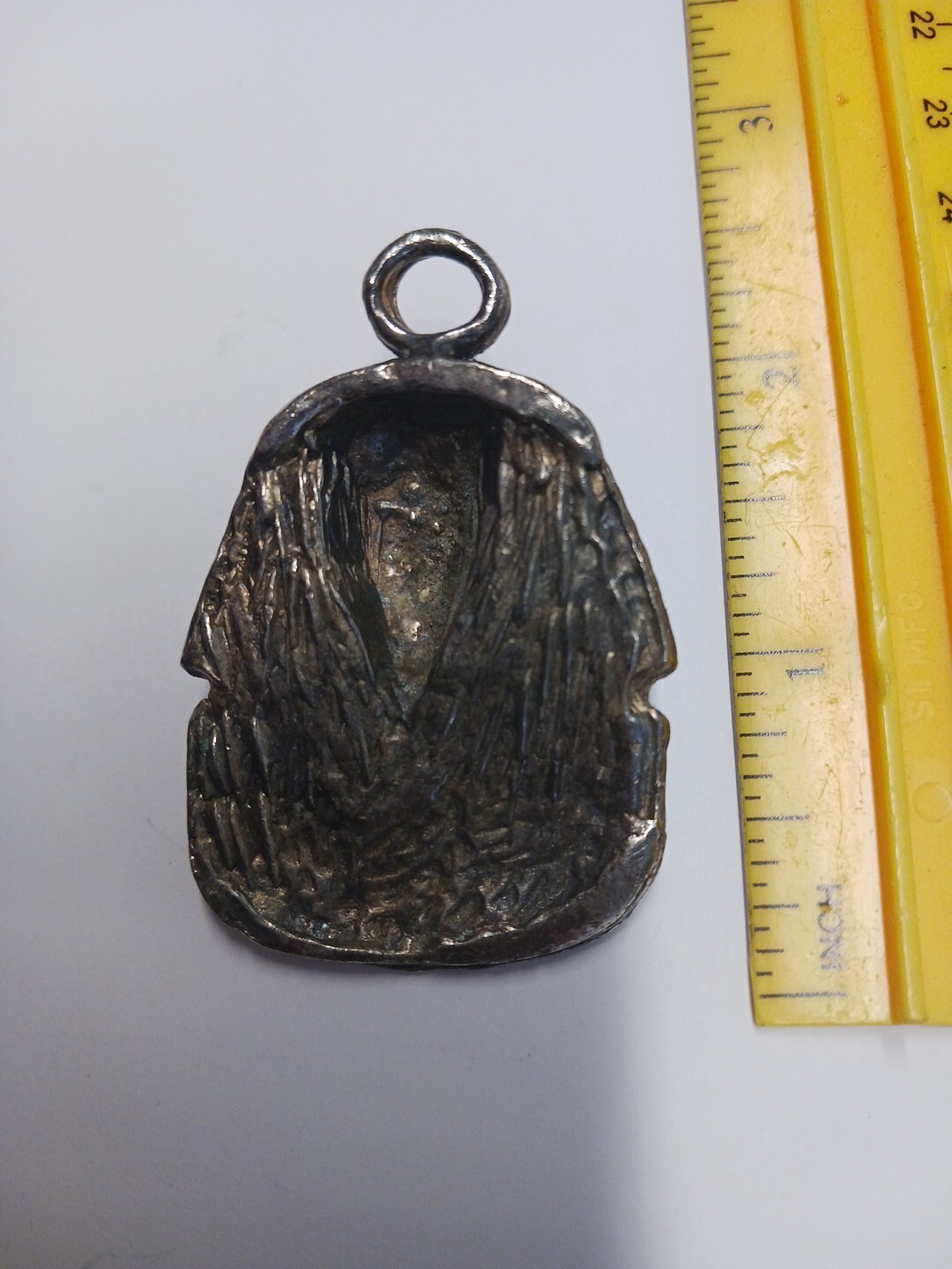 Vintage King Tut Medallion Necklace Head Large Egyptian King Tut Statue Figurine