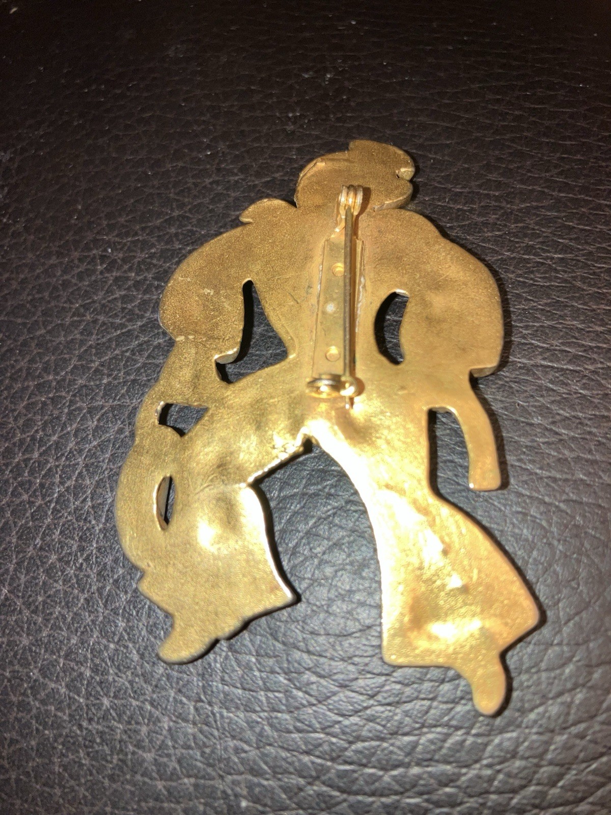 Rare 1940’s Antique Vintage WWII US Navy Sailor Man In Uniform Jewelry Pin