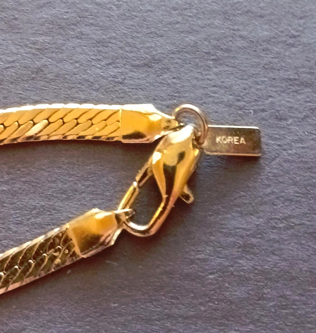 VTG Korea 18″ 14kgp Herringbone Chain – 18.7 Grams 4mm