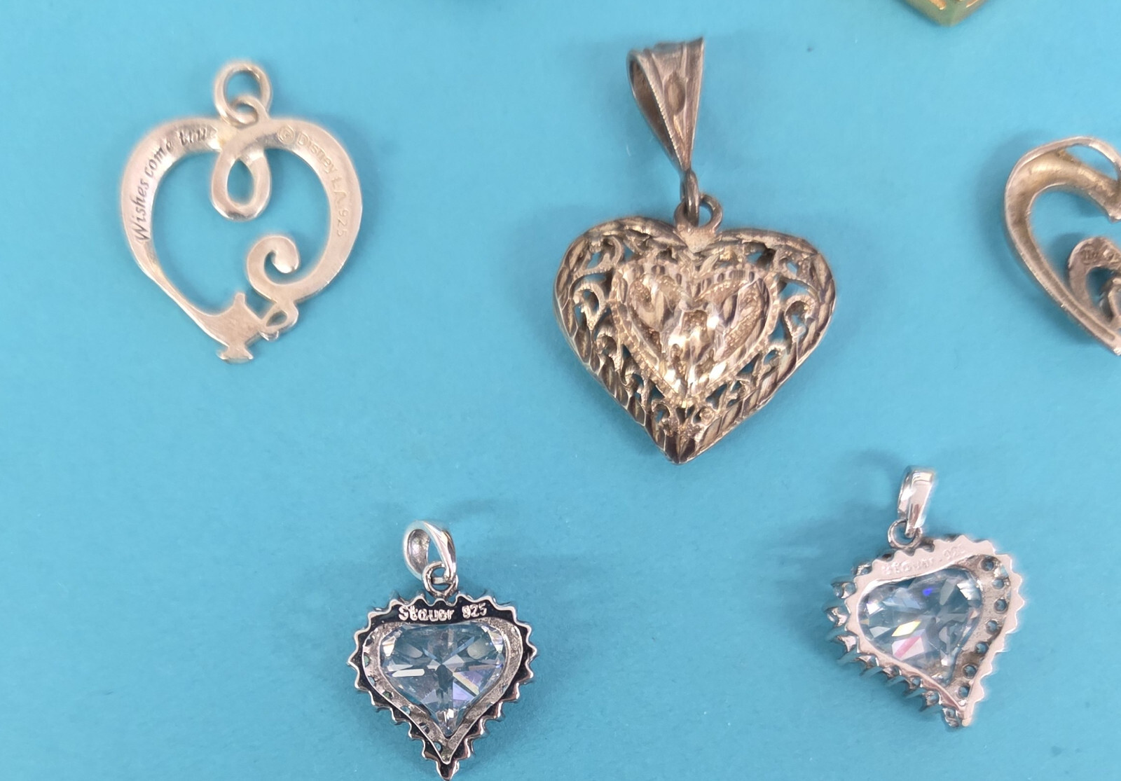 Sterling Silver Heart Shape Design Variety Fashion Charms / Pendants / Locket