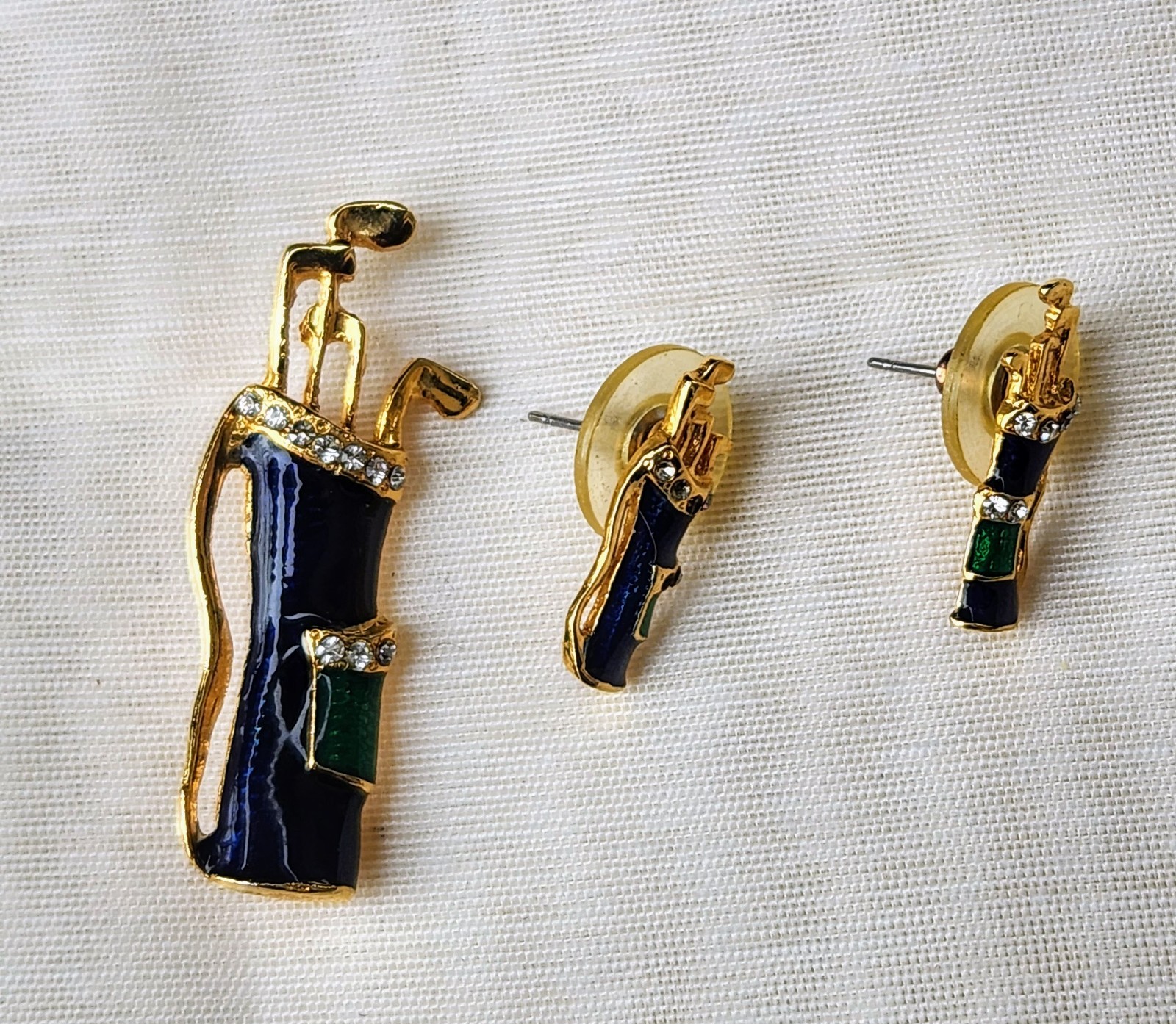 Vintage Pin And Matching Earrings