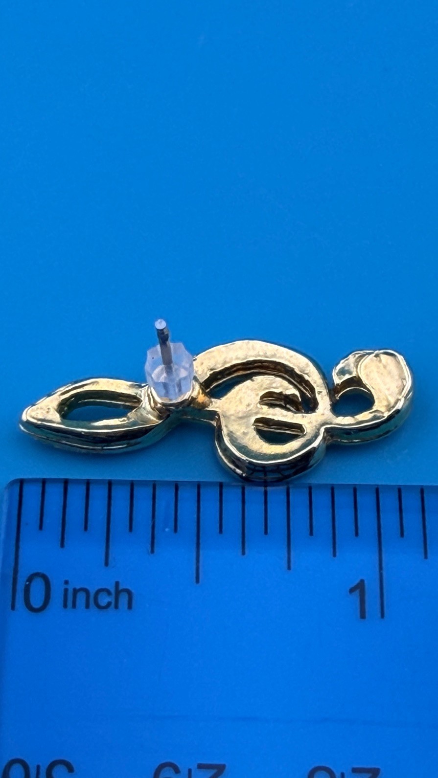 Swarovski Swan Signed Brooch/Pendant Treble Clef 925 Chain Earrings Music Set