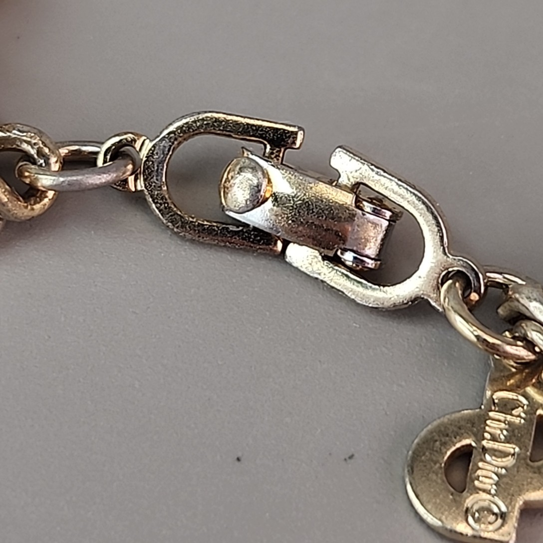 Vintage Christian Dior Rope Chain Necklace 4mm SHORT 15″
