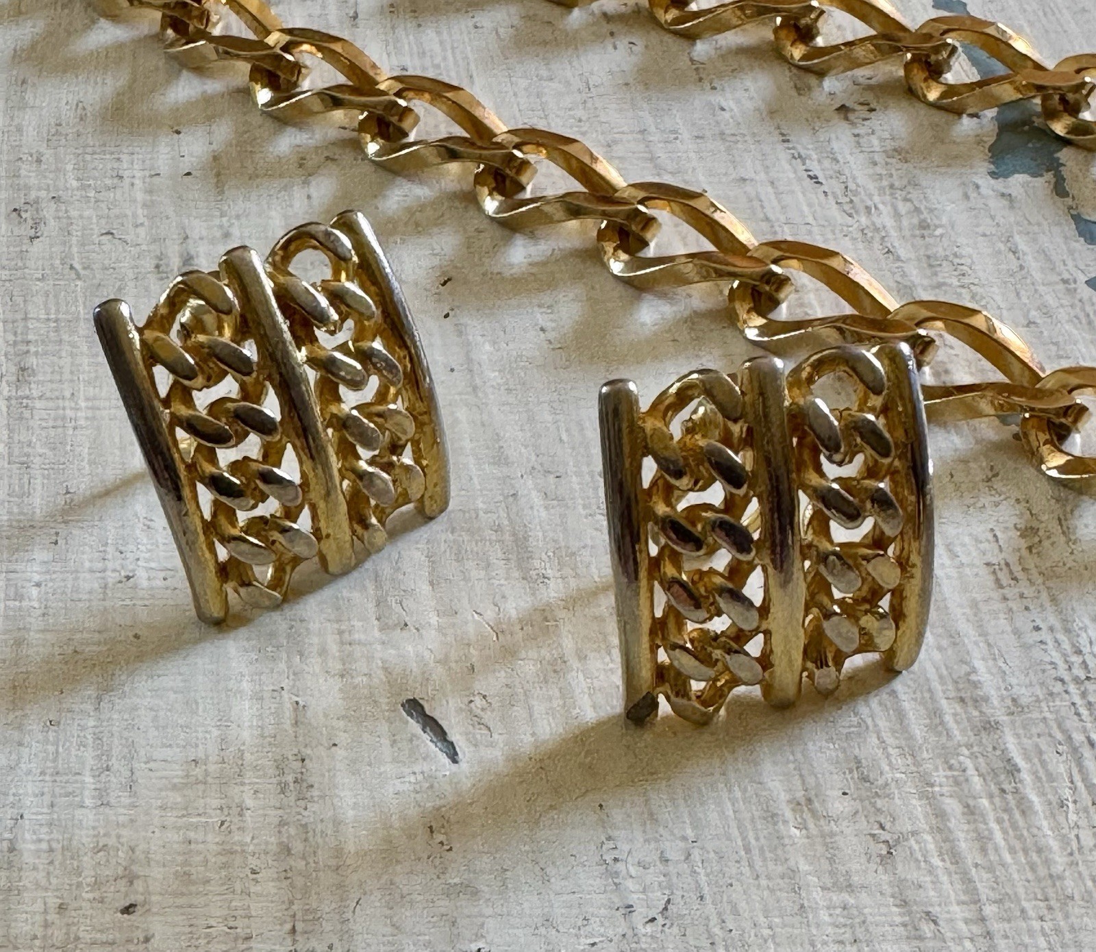 Vintage To Now Gold Tone Wearable Costume Jewelry Lot 9 Pieces