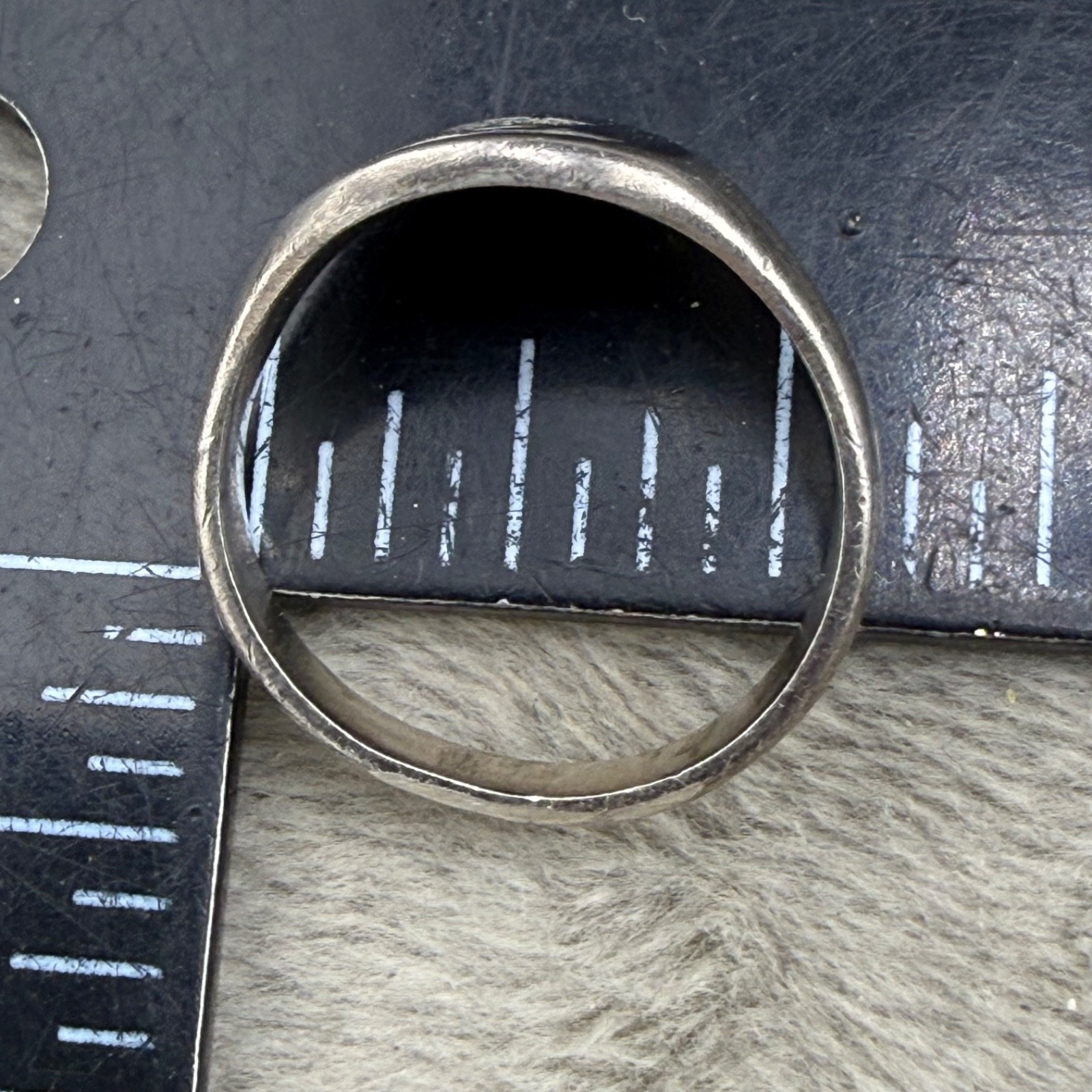 Vintage Signet Ring Sailing Silver Tone Ship Ocean Size 3 Untested