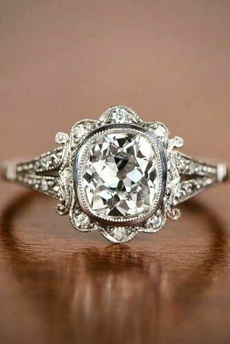 Lab-Created Art Deco 3.50 Ct White Diamond Vintage Style Wedding Ring 925 Silver