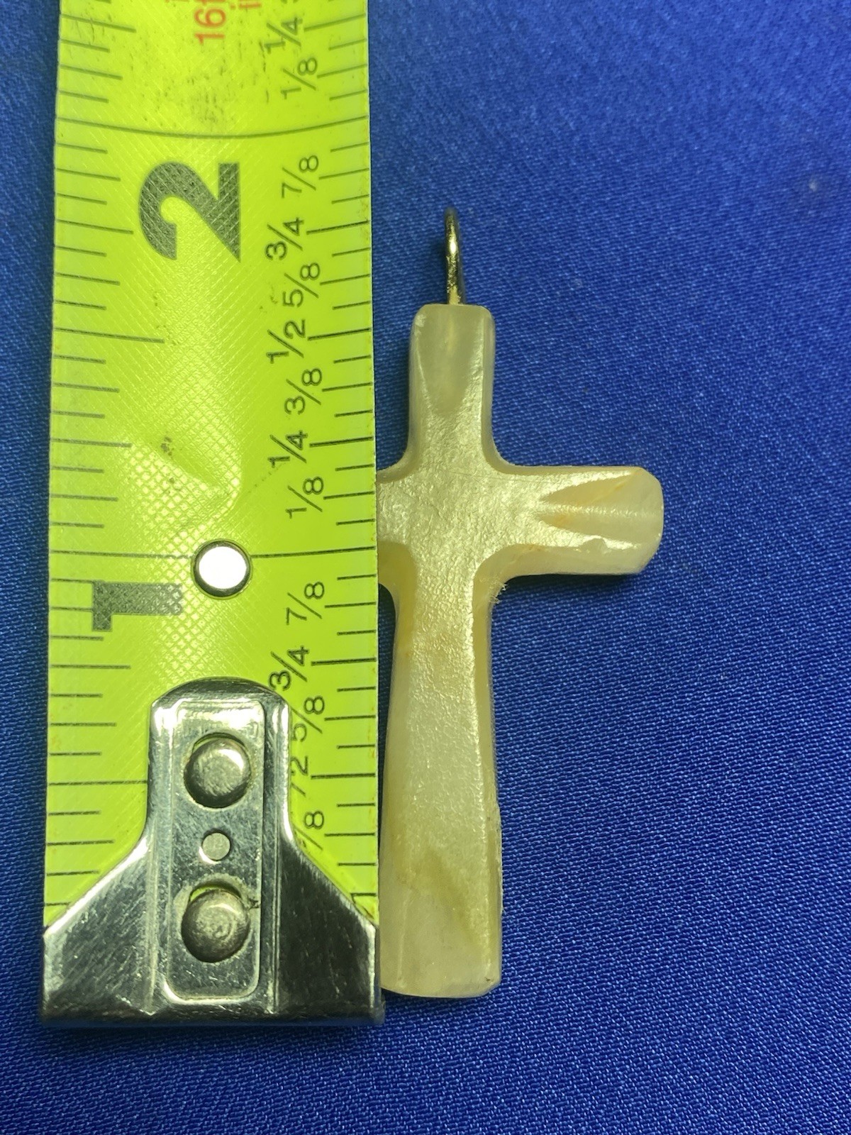 VINTAGE Cross Pendant –Shell/Mother-of-Pearl– 1.75”– Buyer to Confirm Material