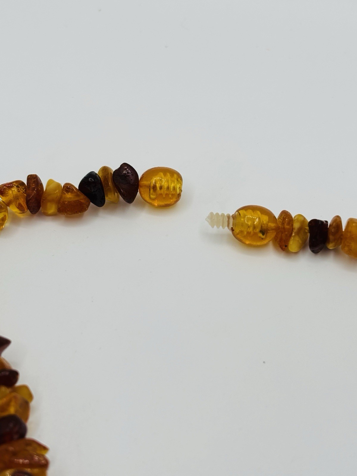 Vintage Baltic Amber Nugget Bead Necklace 22” – 19 Grams