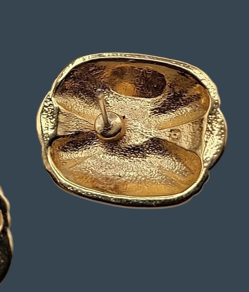 Vtg Kenneth Lane for Avon Duchess of Windsor Panther Collection Post Earrings
