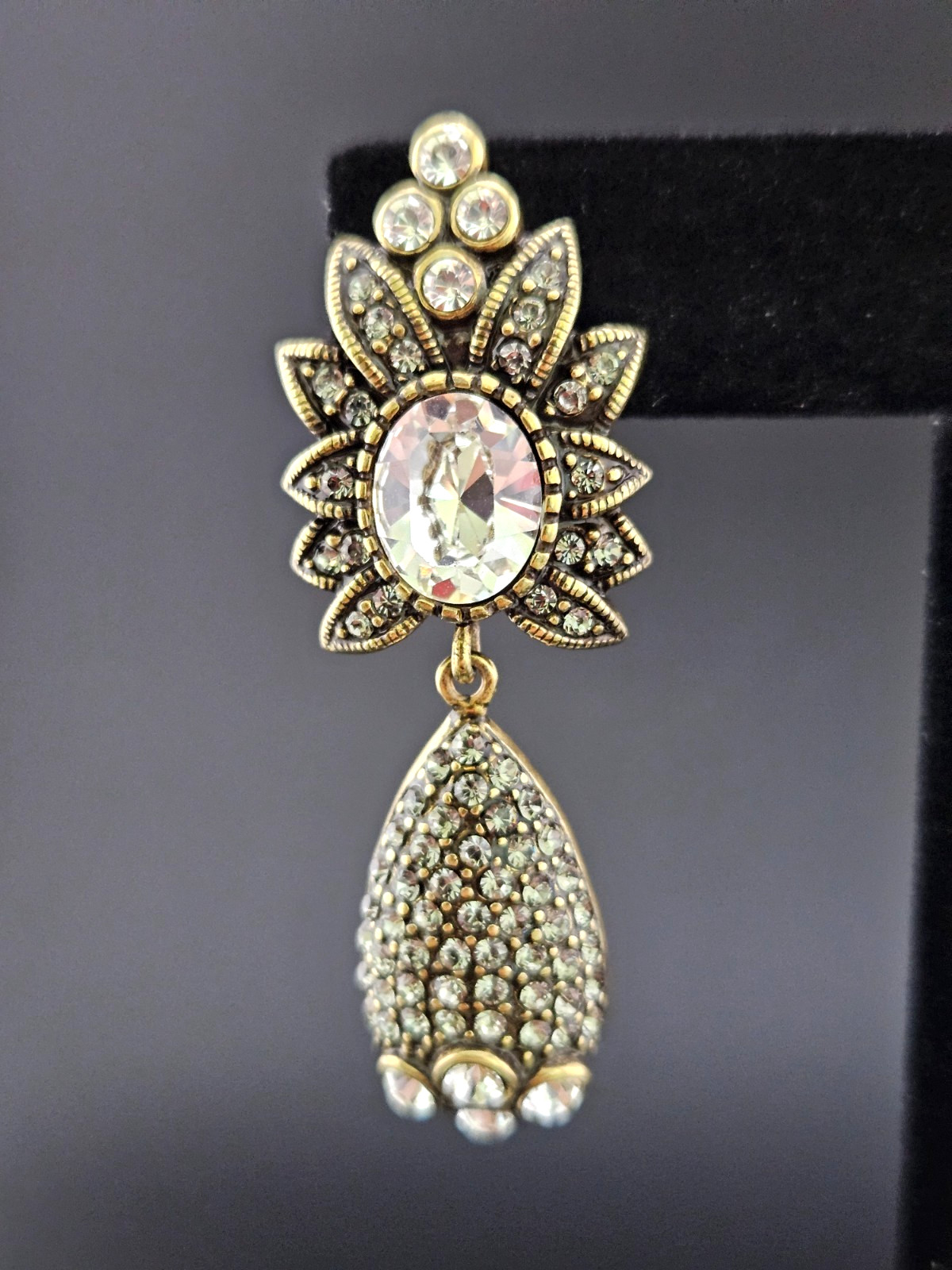 Heidi Daus “MULTI GEMSTONE VINTAGE STYLE EARRINGS”